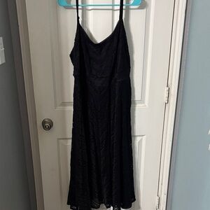 Torrid Black Midi Lace Dress